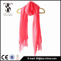 popular new design purple color Ladder yarn knitted scarf